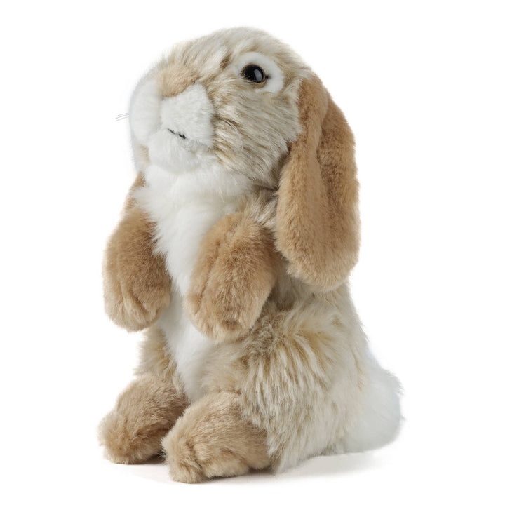 Living Nature Brown Sitting Lop Ear Rabbit Plush Stuffed Toy