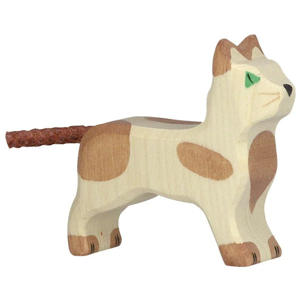 Holztiger toy animal figures wooden cat