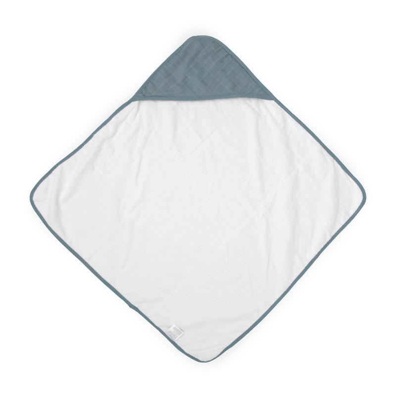 Cozy hooded baby towel by Little Unicorn, Infant Hooded Towel - Sea, perfect for keeping infants warm after bath