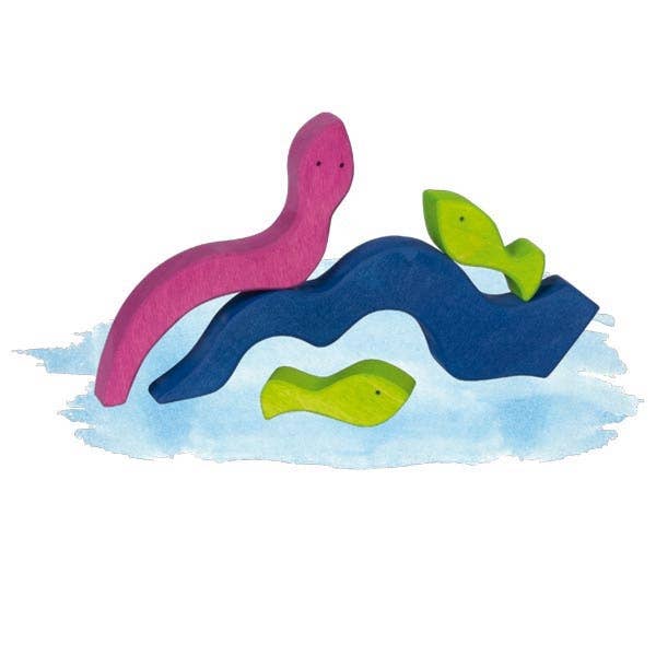 Baby safe and easy to hold, the Goki Ocean Building Set is perfect for early motor skills.