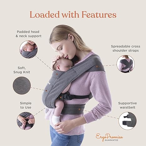 Ergonomic and easy to use, the Ergobaby Embrace Newborn Carrier ranks among the best baby carriers.