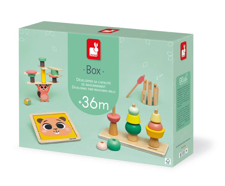 Janod 36 month toy box packaging and contents