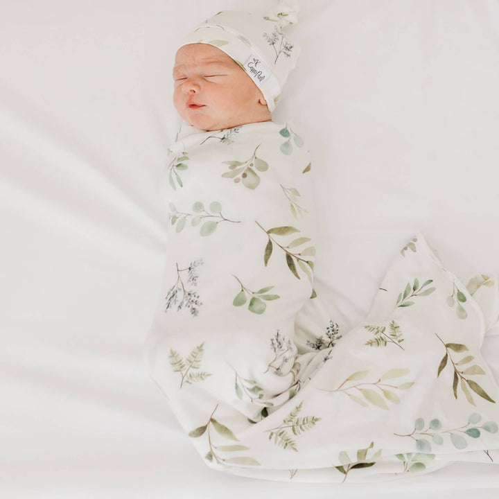 Copper Pearl Haven Knit Swaddle Blanket — soft newborn receiving blanket for baby