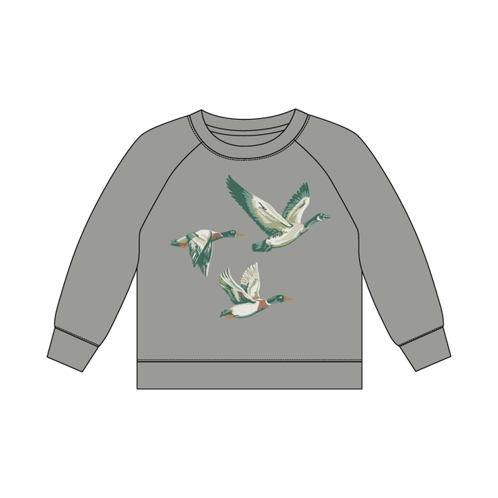 Duck Duck Goose knit baby and toddler sweater by Mady & Max, cotton knit