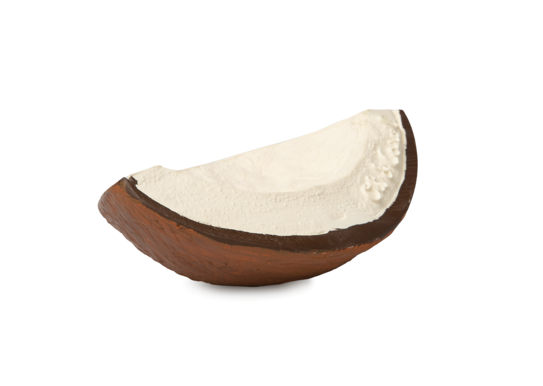 Coco the Coconut teether from Oli & Carol, ideal for newborn teething comfort.