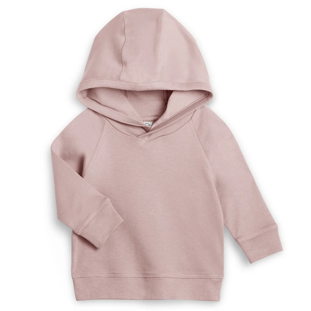 Colored Organics hooded pullover baby clothes in Wisteria