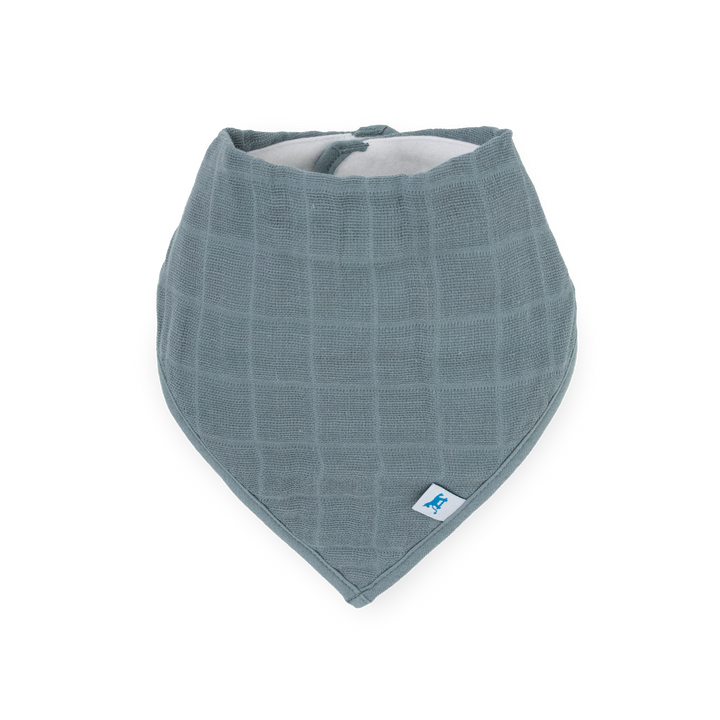 Charming Little Unicorn Cotton Muslin + Fleece Bandana Bib 4 Pack - Mauve Stripe in minimalist design, ideal bibs for babies.