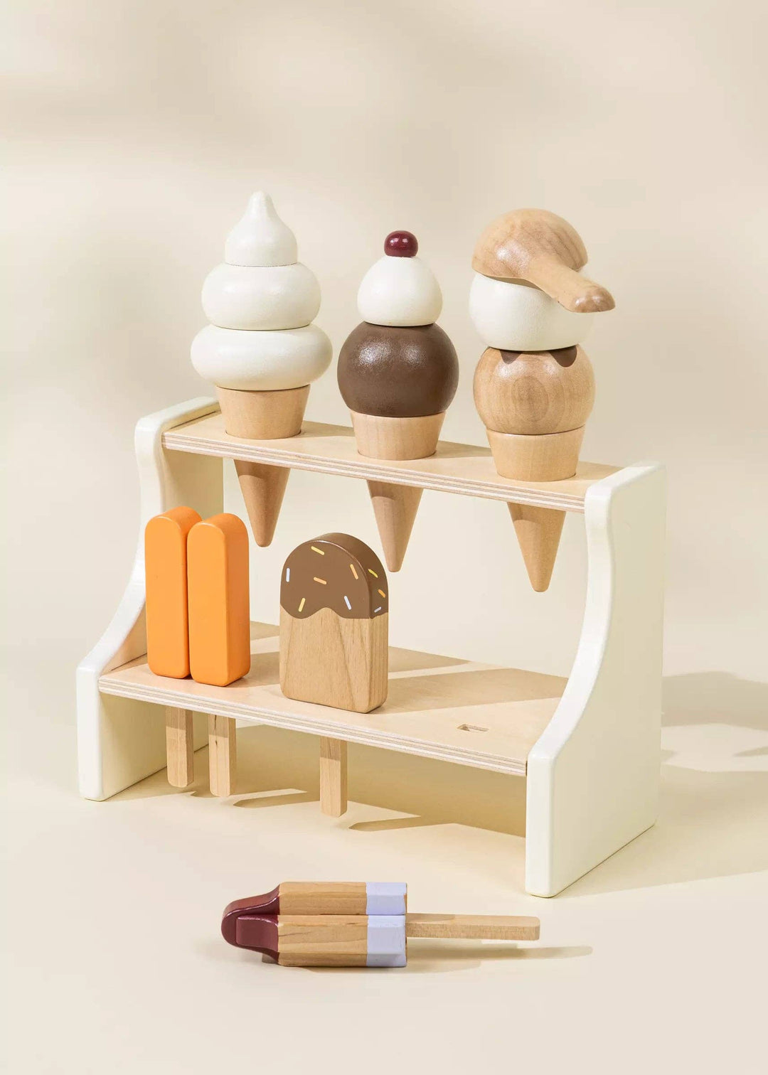 Sweeten the day with the Coco Village Wooden Ice Cream Stand in Multicolor, a delightful pretend play essential.