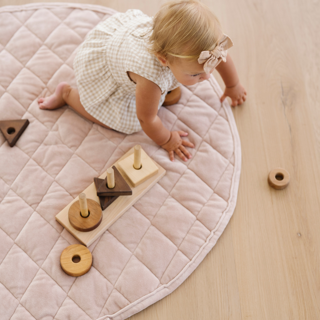 The Cameo Saranoni Minky Play Mat enhances floor play time and works great as Play mats for toddlers.
