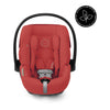 Flame red CYBEX  Cloud G lux new born car seat