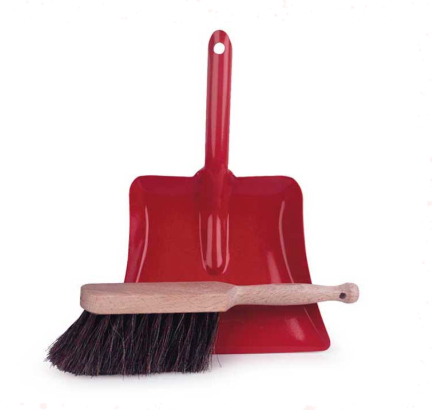 Egmont Pretend Play Dustpan & Brush set shown together, a classic cleaning play option among favorite kids toys