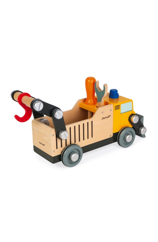 Perfect for pretend play, the Janod BricoÕ Kids Construction Truck stands out among Montessori toys.