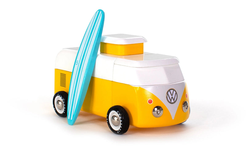 Candylab toy car, a stylish wooden car that encourages toddlers to push and explore their surroundings.