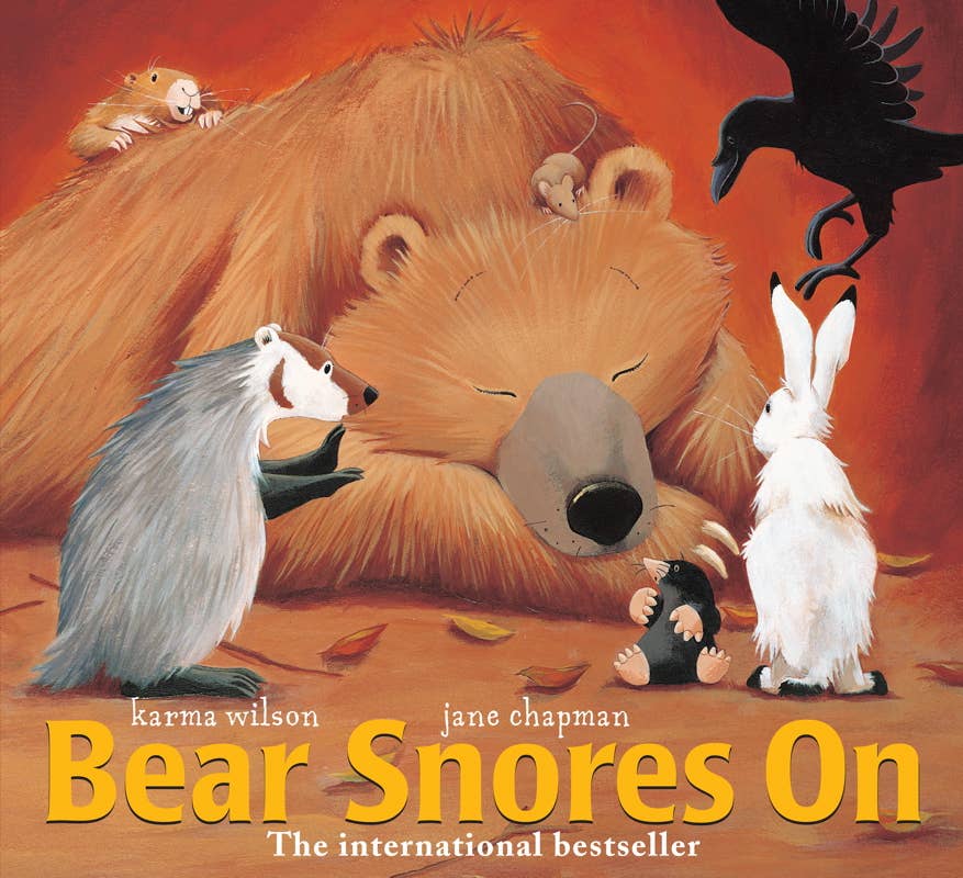 Bear Snores On hardcover book cover by Simon & Schuster, a bestselling picture book for kids
