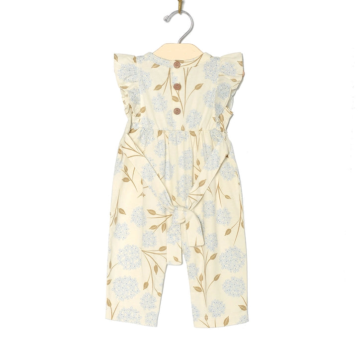 City Mouse baby clothes Flutter Long Romper in Hydrangea