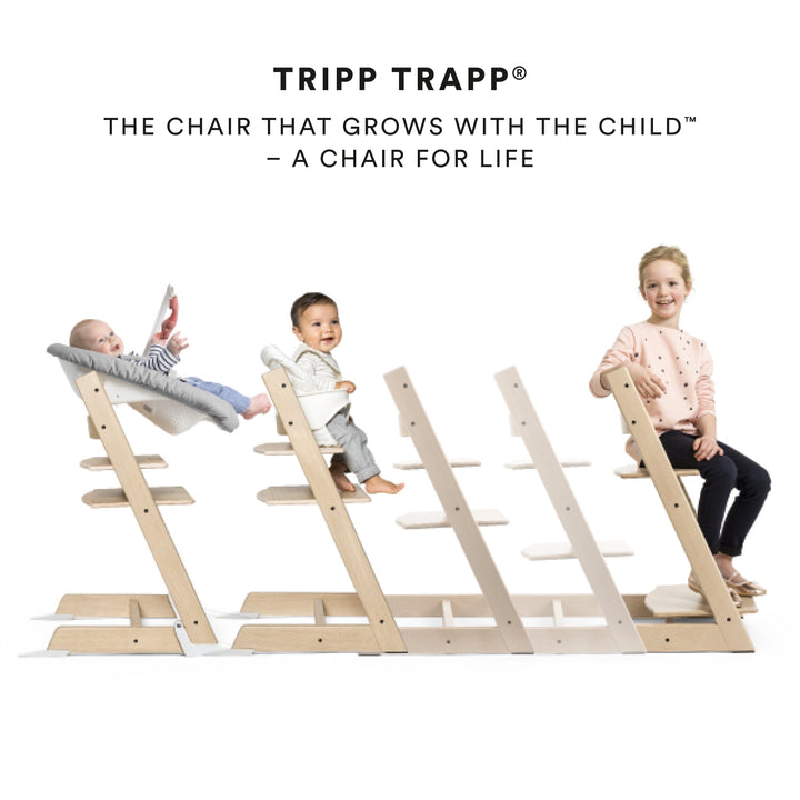 Tripp Trapp High Chair² Oak with Cushion + Stokke Tray