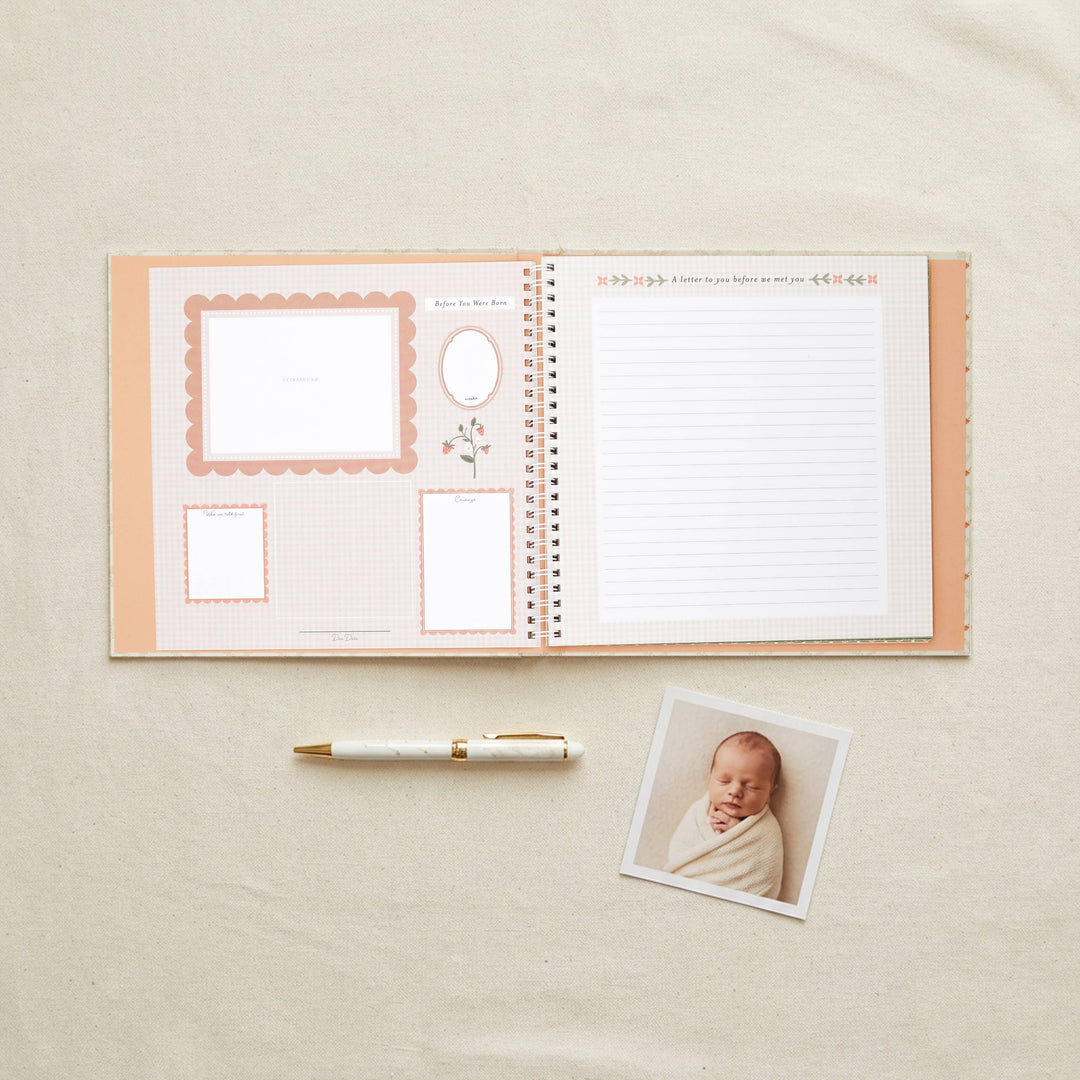 Baby Memory Book | Cottage Garden