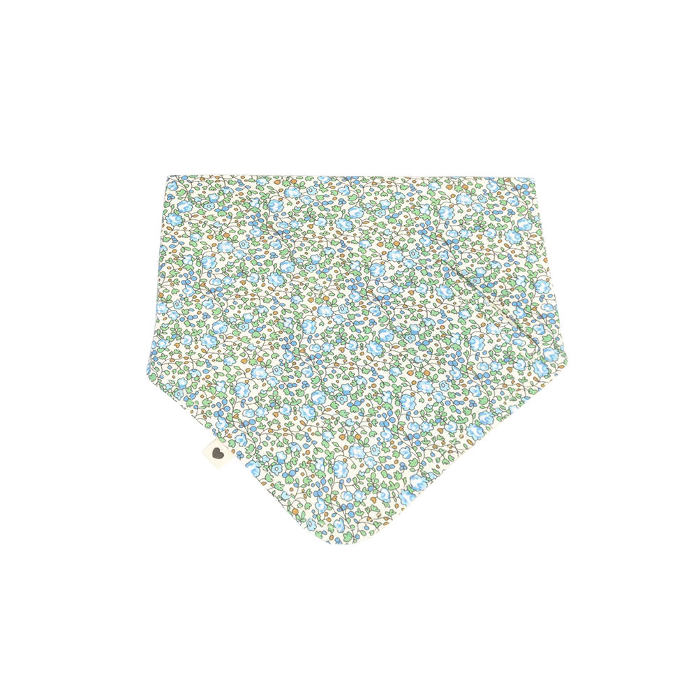 Delicate BIBS Liberty Bandana Bib Eloise Ivory, a timeless baby bib with floral Liberty design.