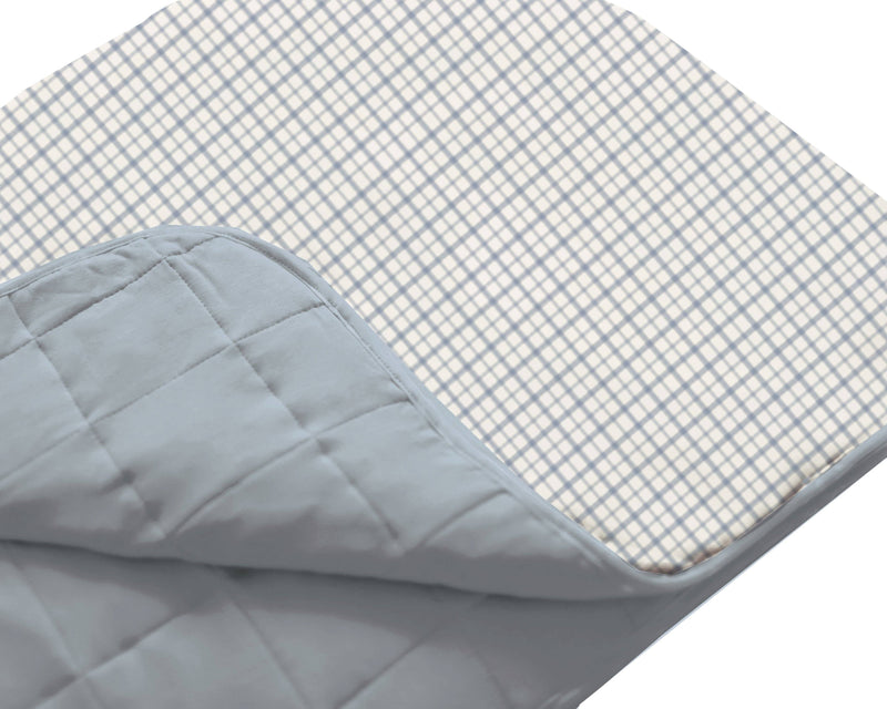 Gunamuna Cloud Comforter Blanket in Checkmate, baby boy blankets for cozy sleep.