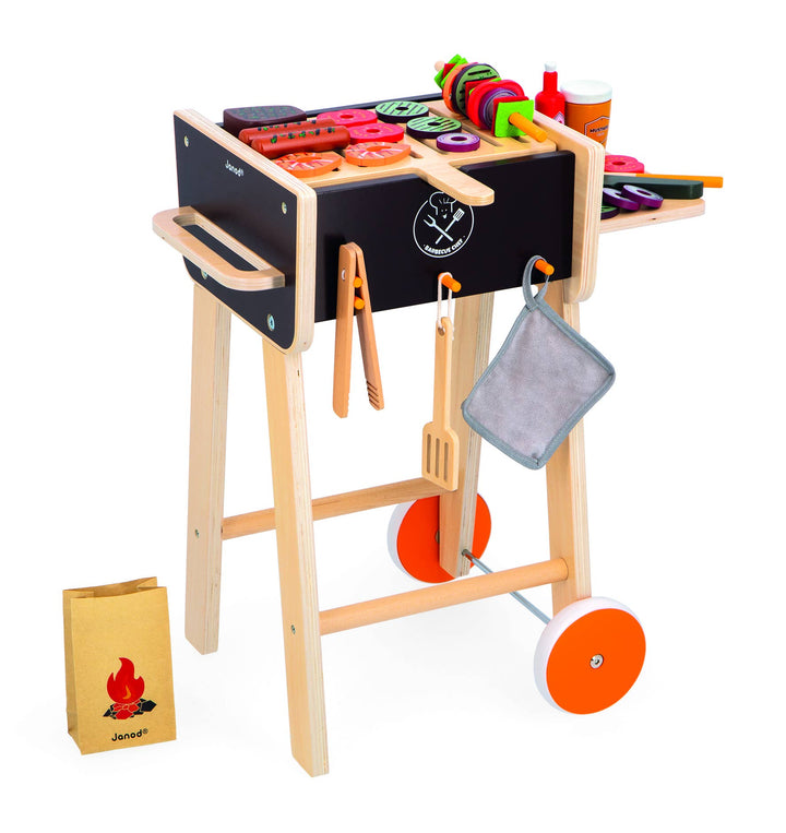 Janod Barbeque Play Set with wooden grill