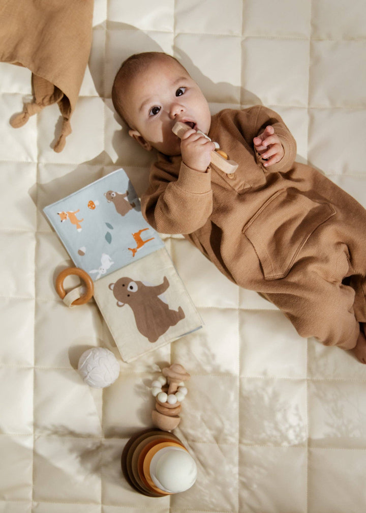 Lightweight and baby-safe, the Coco Village Baby First Toys Gift Box is crafted with premium materials for confident, joyful infant play.
