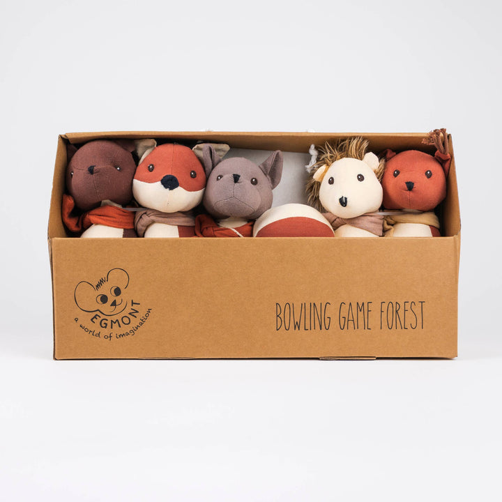 egmont toys forest bowling game for kids in cardboard box with display