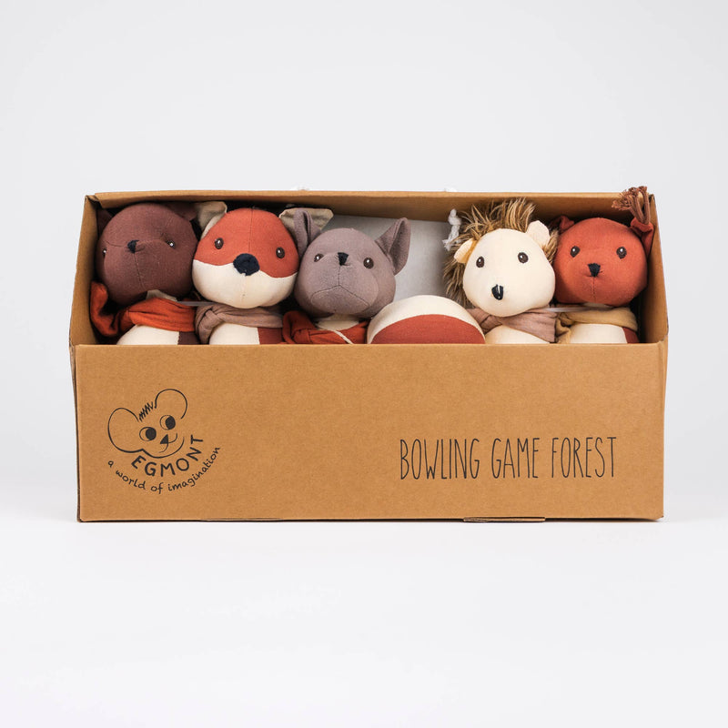 egmont toys forest bowling game for kids in cardboard box with display