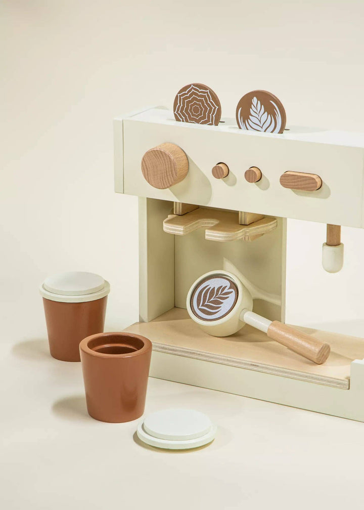 Espresso yourself with the Coco Village Wooden Coffee Shop Playset in Multicolor, made from natural materials.