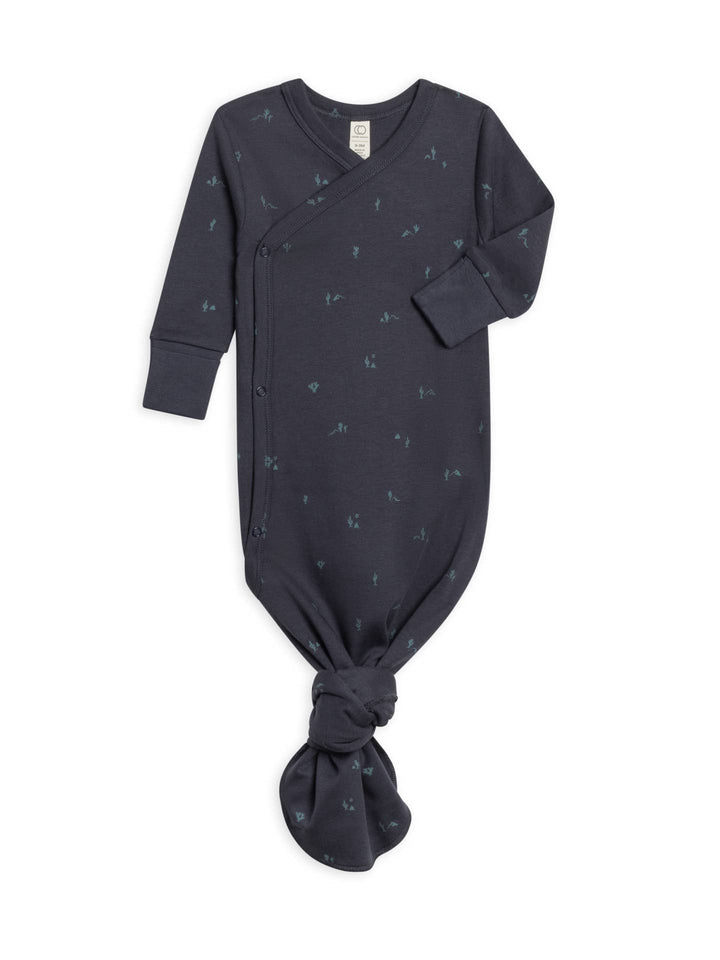 Colored Organics organic cotton kimono gown, designed for easy clothing changes