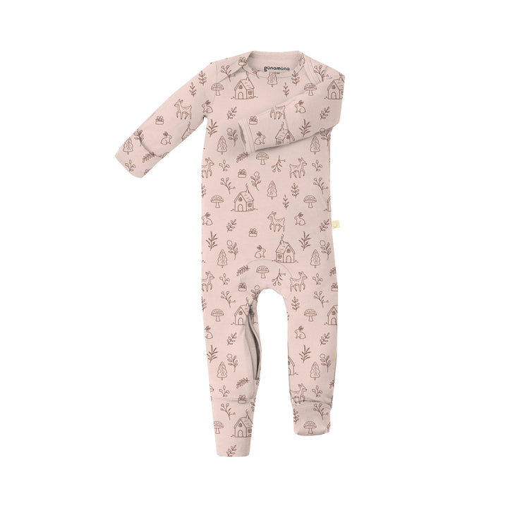 Stylish Gunamuna Convertible Baby Pajamas in Doe.Re.Mi , bamboo pajamas baby for restful nights.