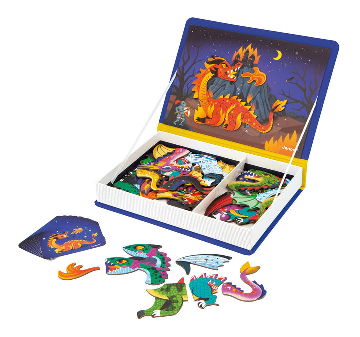 Janod Magneti'book Dragons learning shape toys for toddler 