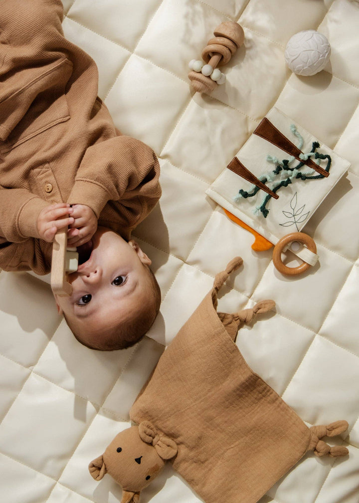 Stimulate early senses with the Coco Village Baby First Toys Gift Box, an elegant newborn gift set crafted for meaningful milestone moments.