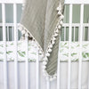 Crane Baby Parker Fitted Crib Sheet in Leaf, perfect for stylish crib sheets.