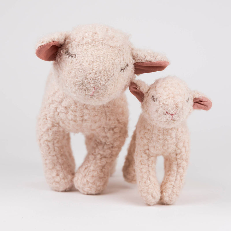 Detail shot of the Egmont Mary Pull Along Toy craftsmanship, combining pull play with stuffed animal charm