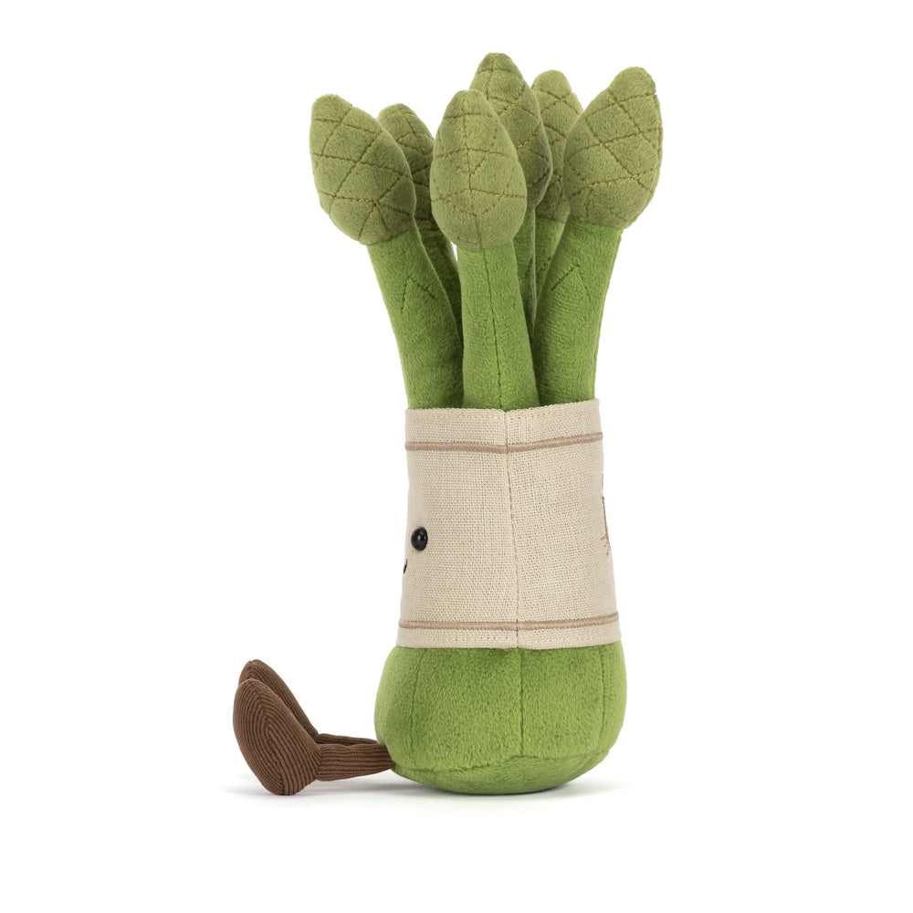 Bright and quirky, the Jellycat Amuseables Asparagus makes a fun addition to plush toys collections