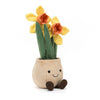 amuseables cuddly plush daffodil pot by Jellycat