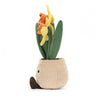 jelly cat huggable happy daffodil pot