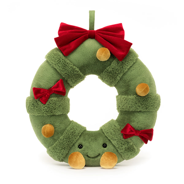 Jellycat plushies amuseable decorated christmas wreath