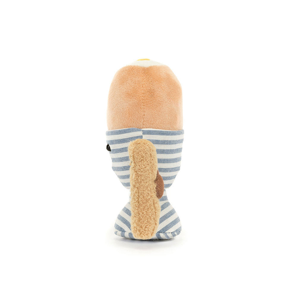 Jellycat Jellycat Amuseables Eggetha Egg And Lance Soldier cuddly plush - baby shower gift - whimsical kids room decor - detail view