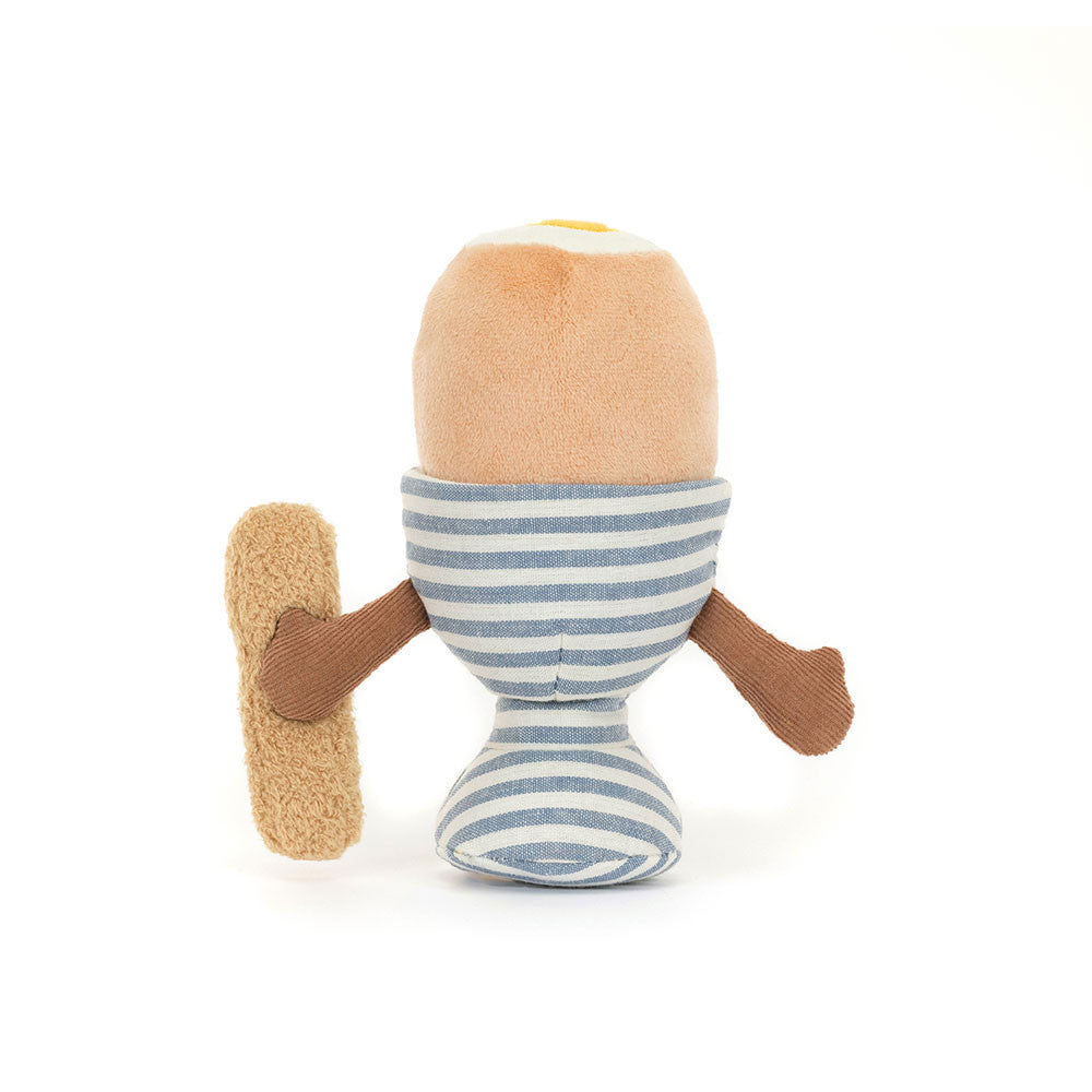 Jellycat Jellycat Amuseables Eggetha Egg And Lance Soldier stuffed toy - first birthday gift - modern nursery style - close-up
