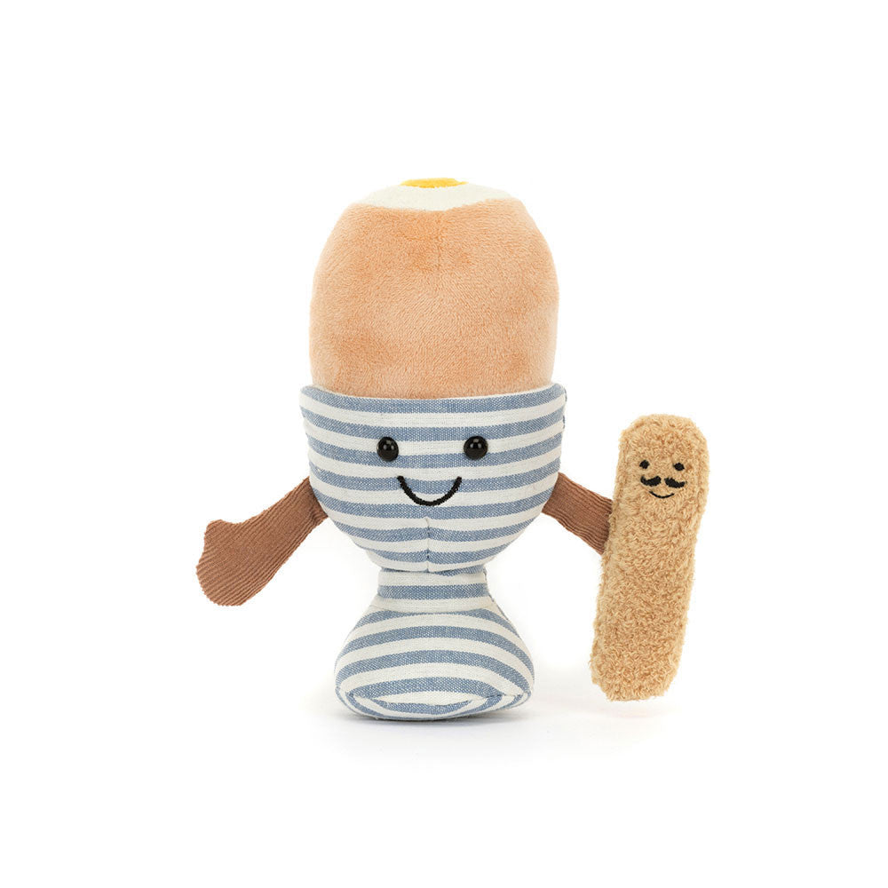 Jellycat Jellycat Amuseables Eggetha Egg And Lance Soldier soft stuffed animal - gift for kids - cute nursery decor - alternate view