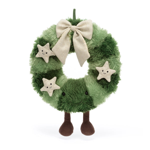 Jelly cats plushies amuseable nordic spruce wreath