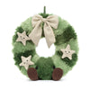 Jellycats stuffies amuseable nordic spruce wreath