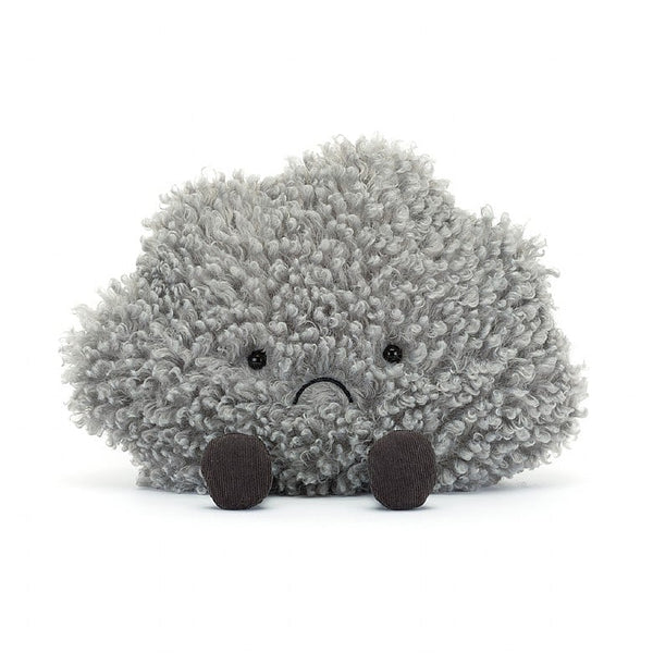 grey grumpy plush toy by jelly cat
