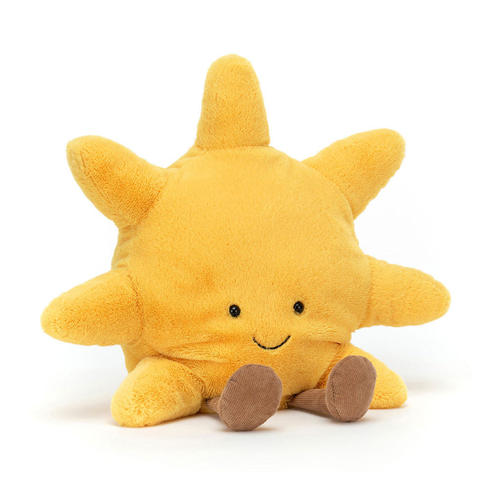 Jellycat Amuseables Sun plush shines bright with cheerful rays, the perfect stuffed animals gift for kids and collectors.  