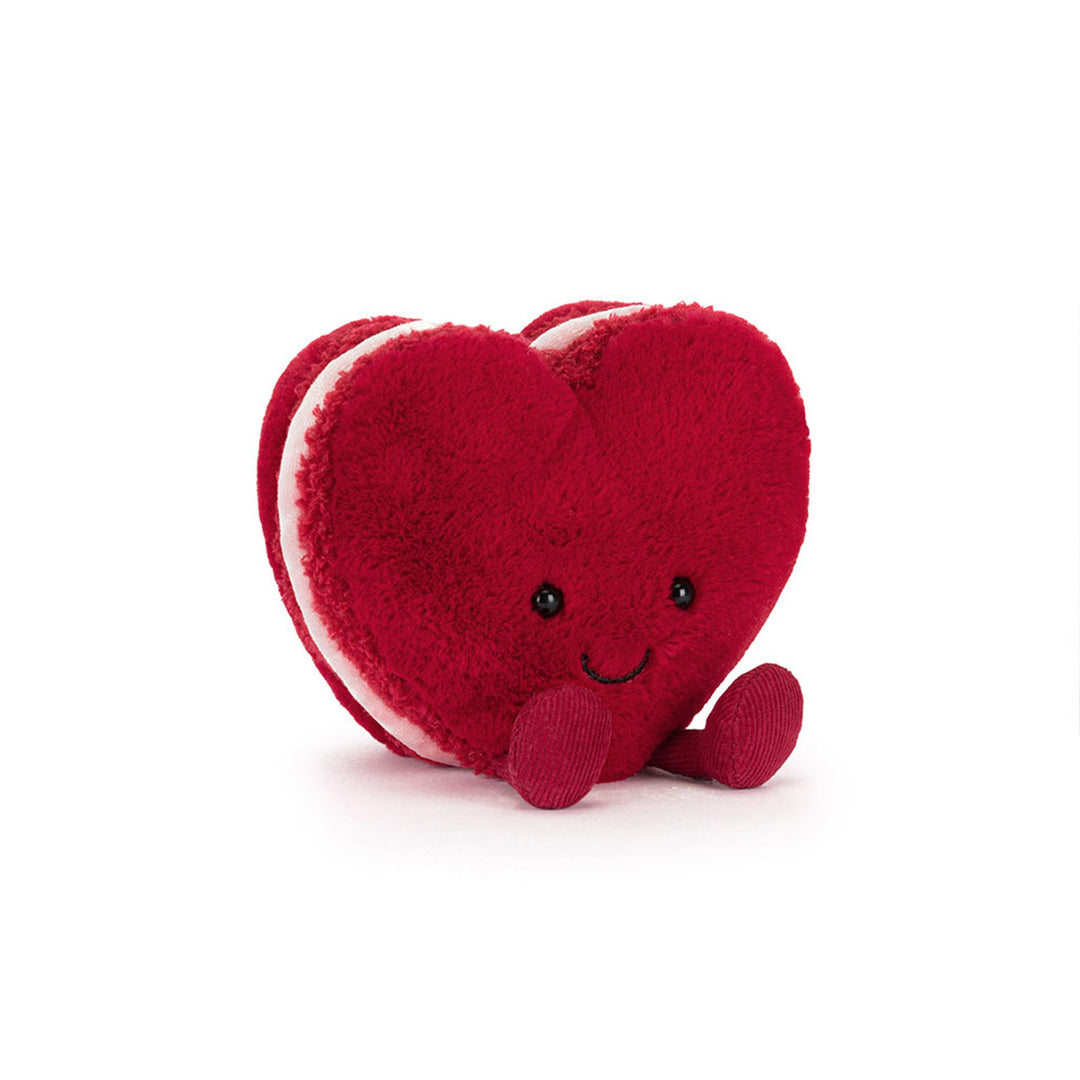 Jellycat Amuseables Arlette Heart Macaron plush stuffed animal, soft cuddly toy for babies and kids, luxury plush toy, giftable stuffed animal, nursery decor plush, high-quality Jellycat soft toy