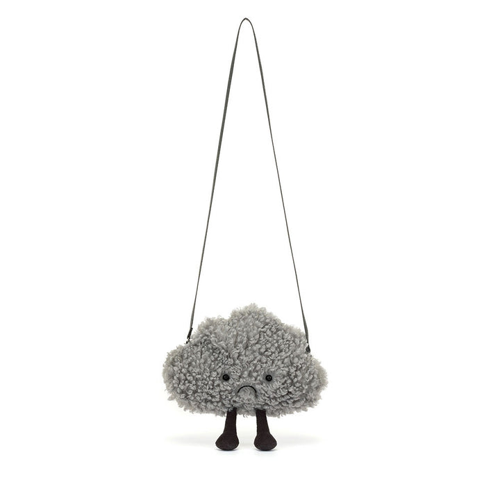 Jellycat Amuseables Cirrus Storm Cloud Shoulder Bag hanging plush cloud purse with long strap soft stuffed animal bag novelty cloud crossbody bag gift