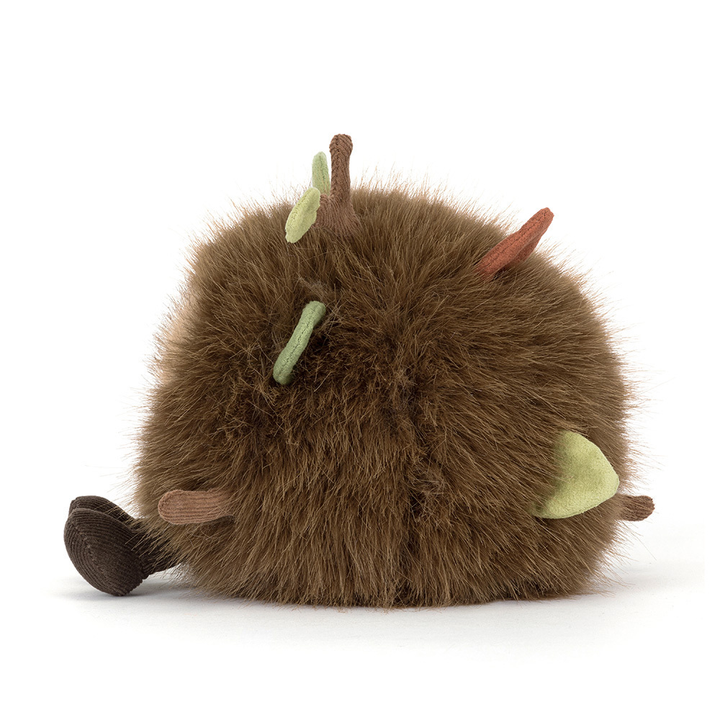 Jellycat Amuseables Mulshi Woodland Floor plush stuffed animal toy, soft woodland creature stuffed toy, best children's toy - close-up detail