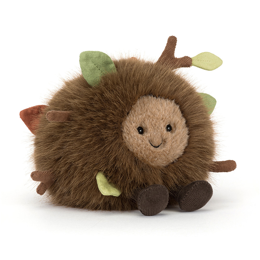 Jellycat Amuseables Mulshi Woodland Floor plush stuffed animal toy, soft woodland creature stuffed toy, best children's toy - front view
