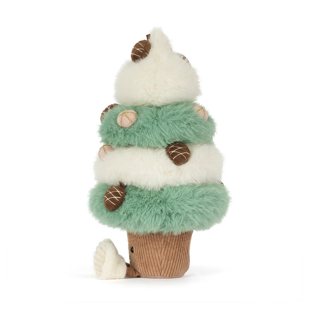 Amuseables Pinecone Tree by Jellycat, a cozy holiday Christmas tree plush gift